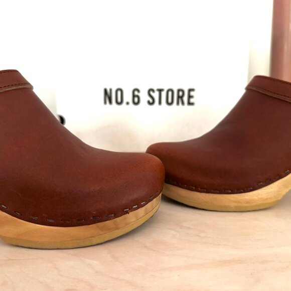 No.6 Old School Clog High Heel Bourbon 39 - Picture 5 of 10